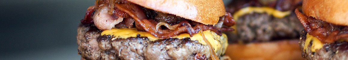 Eating Burger at Tallgrass Burger restaurant in New York, NY.